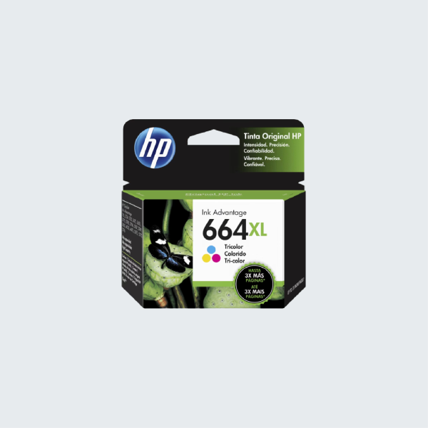 Cartucho de Tinta HP 664XL Tricolor Original